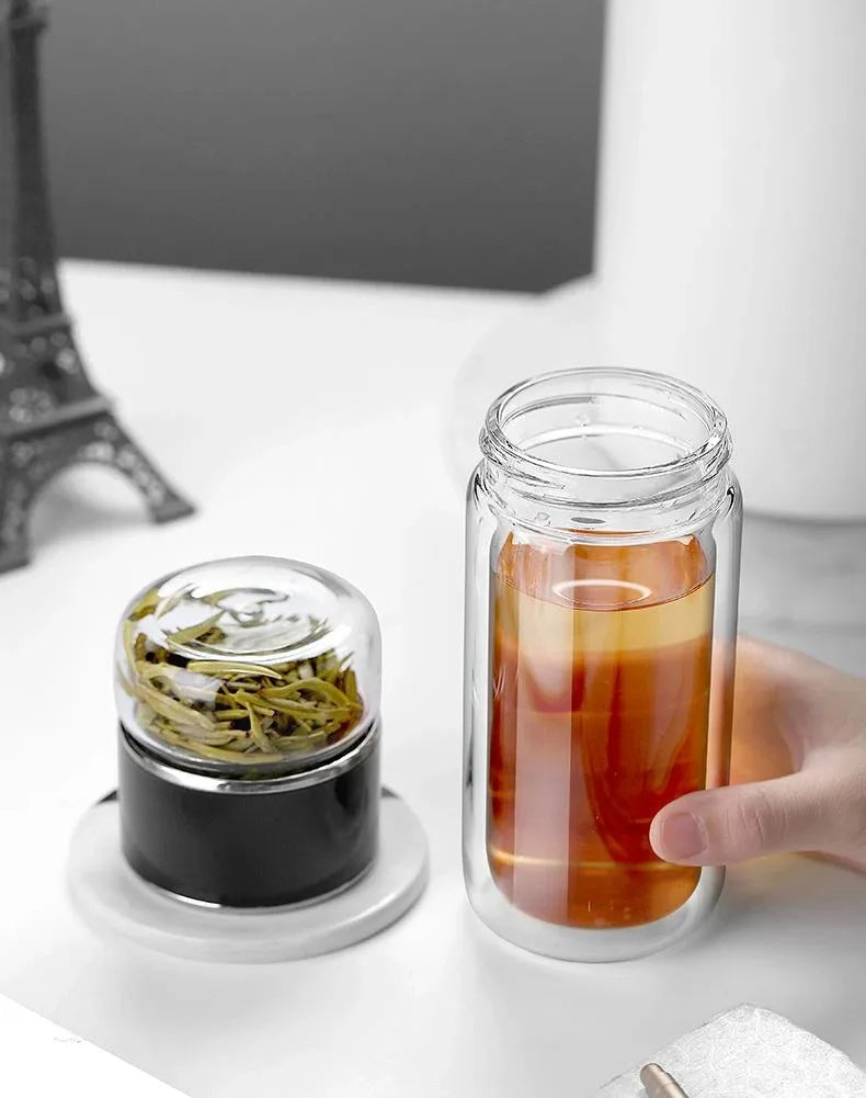 Bouteille en Verre Borosilicate Double Paroi