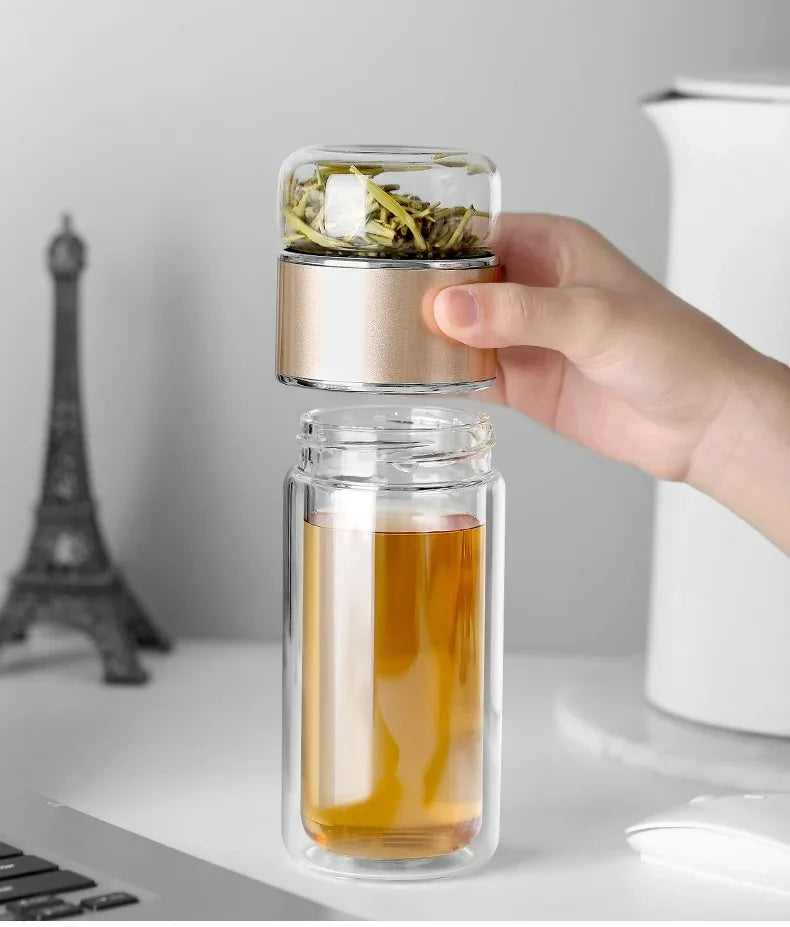 Bouteille en Verre Borosilicate Double Paroi