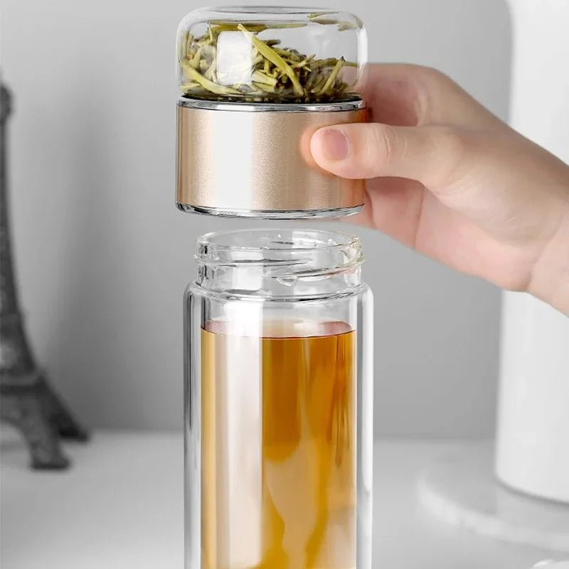 Bouteille en Verre Borosilicate Double Paroi