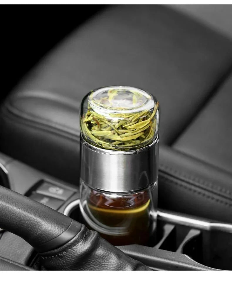 Bouteille en Verre Borosilicate Double Paroi