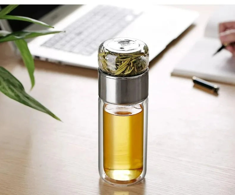 Bouteille en Verre Borosilicate Double Paroi
