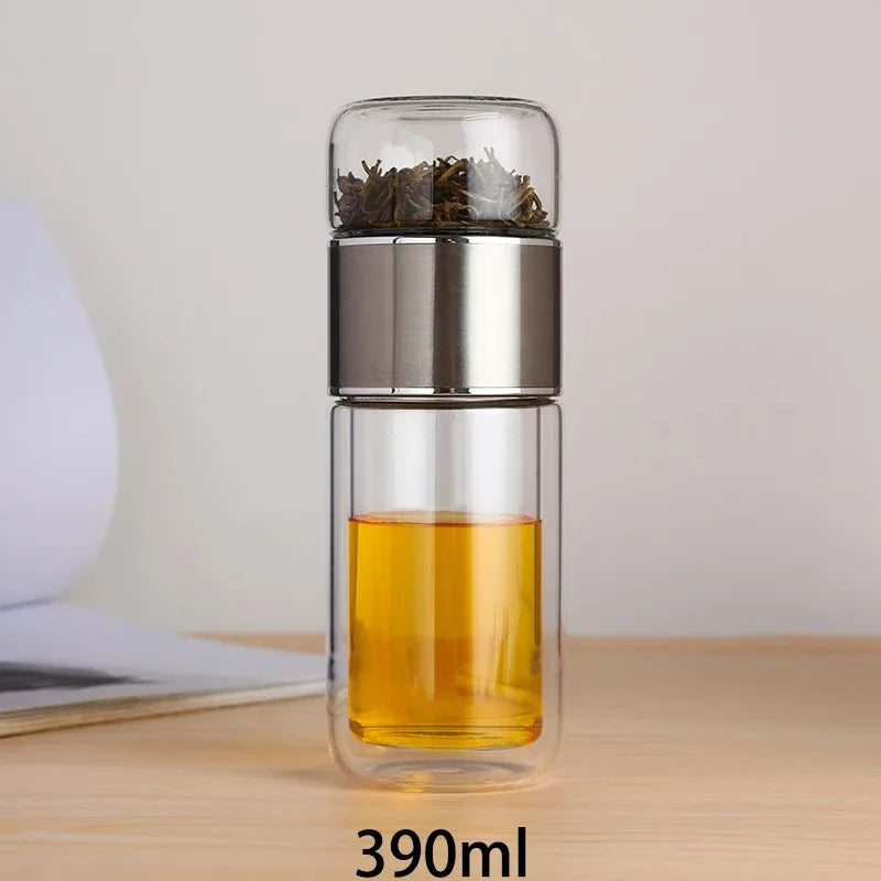 Bouteille en Verre Borosilicate Double Paroi