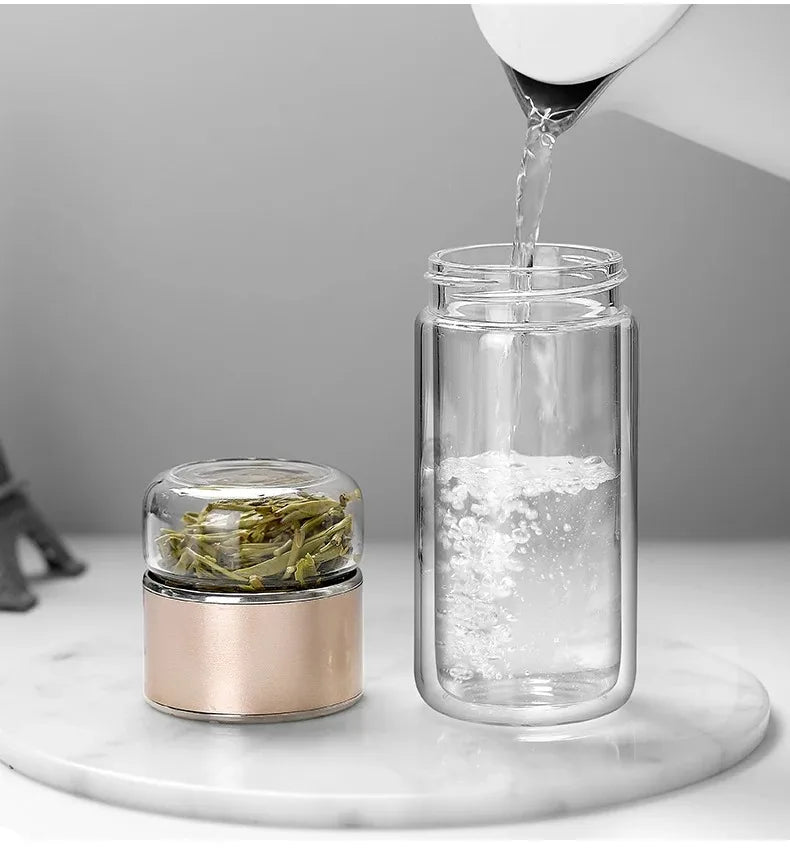 Bouteille en Verre Borosilicate Double Paroi